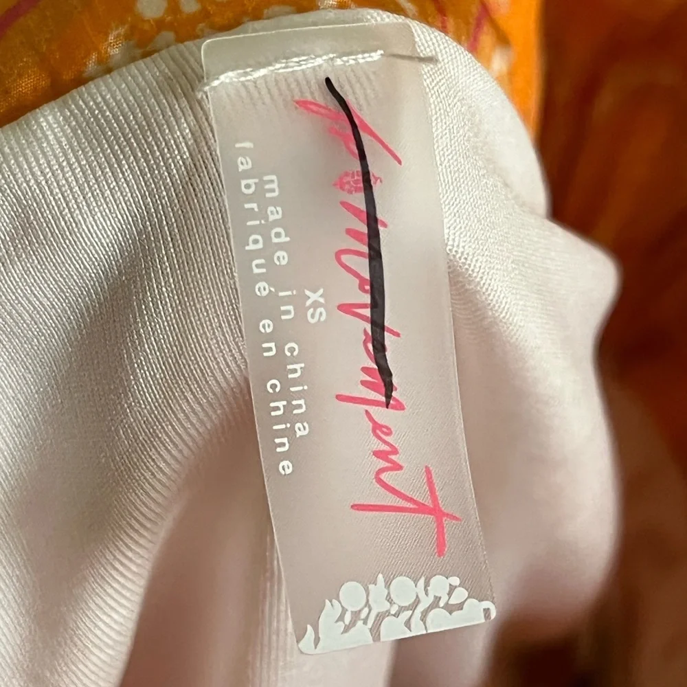 NWOT Free People’s The Way Home Printed Logo Shorts
